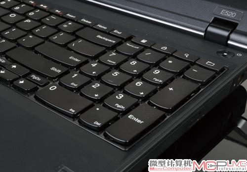 独立的数字键盘区，这在ThinkPad上还是第一次出现。